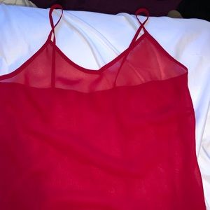 Red Mesh Cami